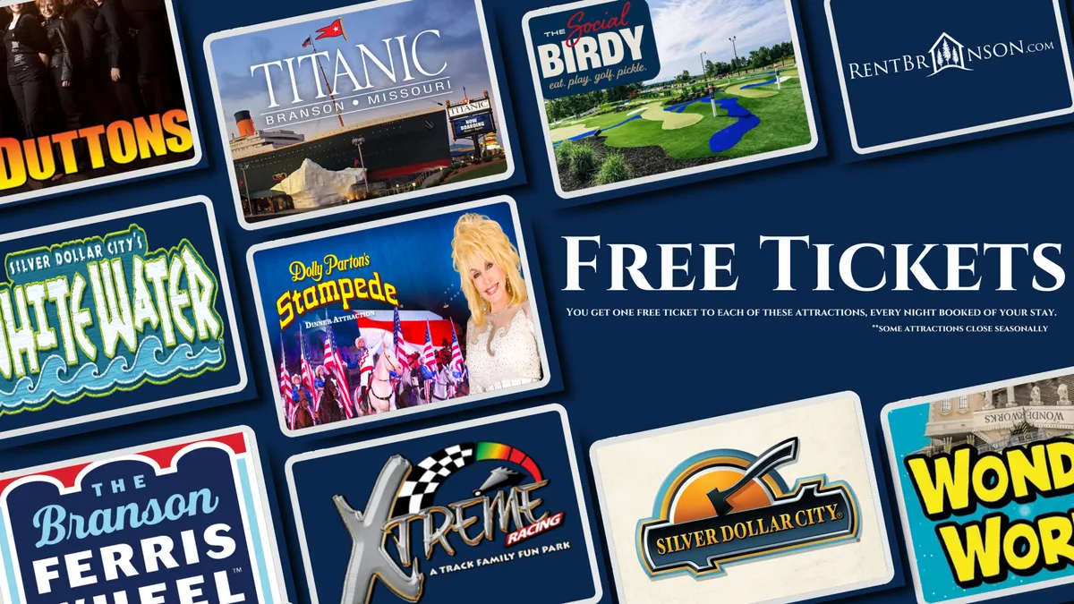 This vibrant interior image showcases colorful attraction tickets and fun graphics, embodying excitement for local amusement parks and family activities. It visually cues readers to the entertainment possibilities waiting just outside their door.